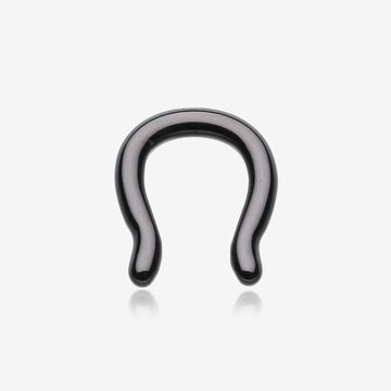 Blackline Steel Septum Ring-Black